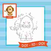 Free vector dot to dot worksheet template