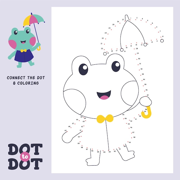 Free vector dot to dot worksheet template