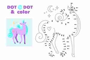 Free vector dot to dot worksheet template