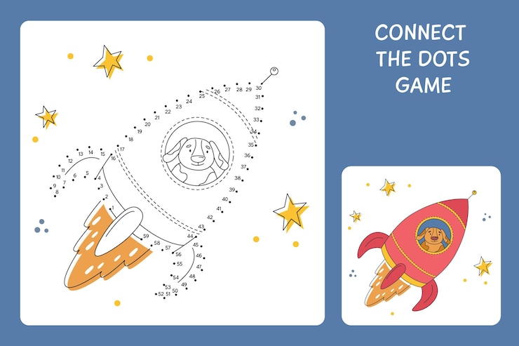 Free Vector dot to dot worksheet