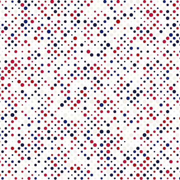 Dotted background in red white and blue colors