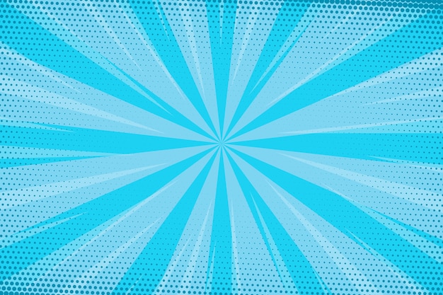 Dotted blue speed comic style background