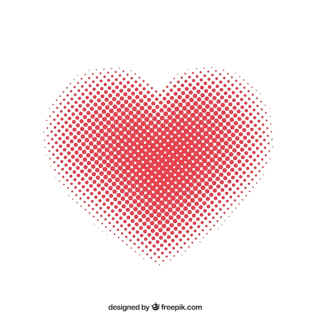 Free vector dotted heart