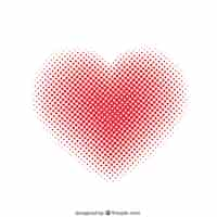 Free vector dotted heart