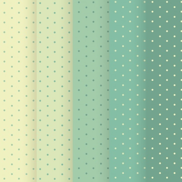 Free vector dotted patterns, chromatic scale