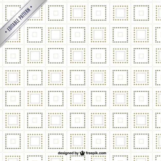 Dotted squares template pattern