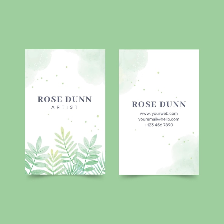 Free Vector double sided business card template