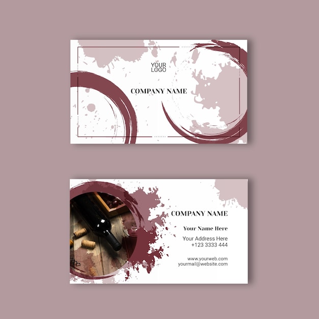 Double sided business card template