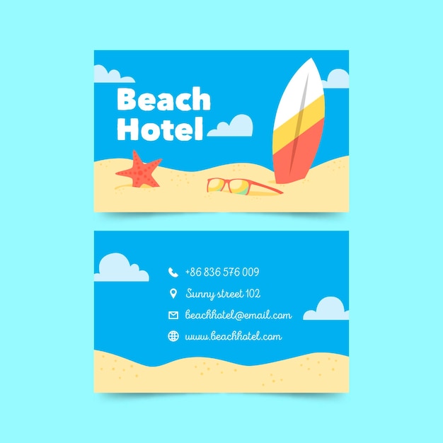 Double sided business card template