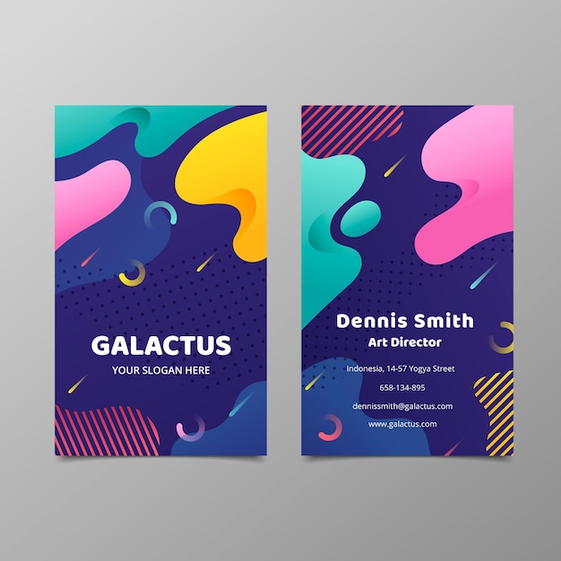 Double-sided business card template