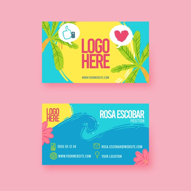 Double-sided business card