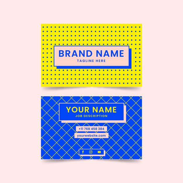 Double-sided business card