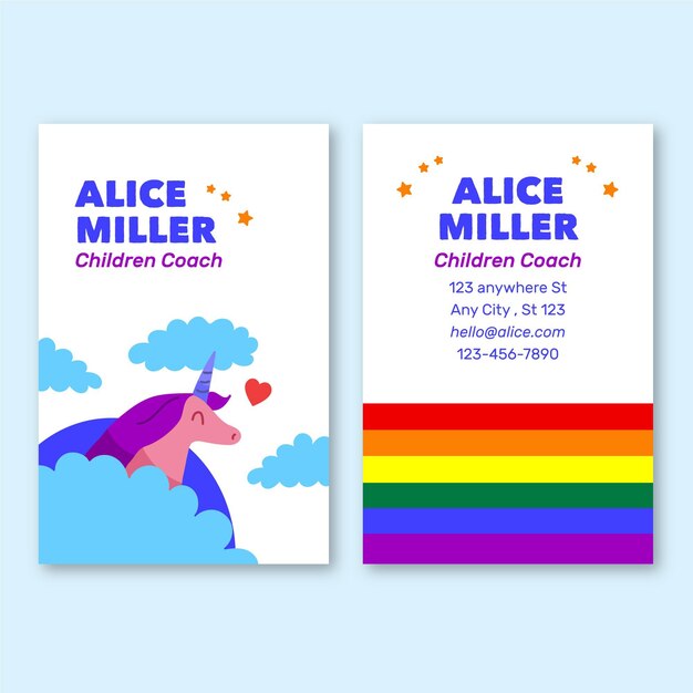 Double sided business card