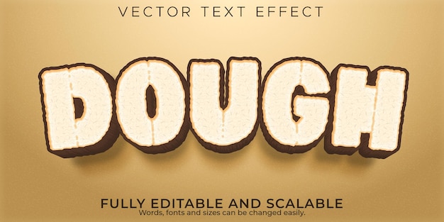 Dough text effect,
