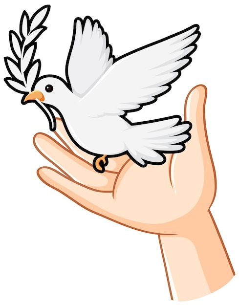 Free vector dove bird logo concept vector