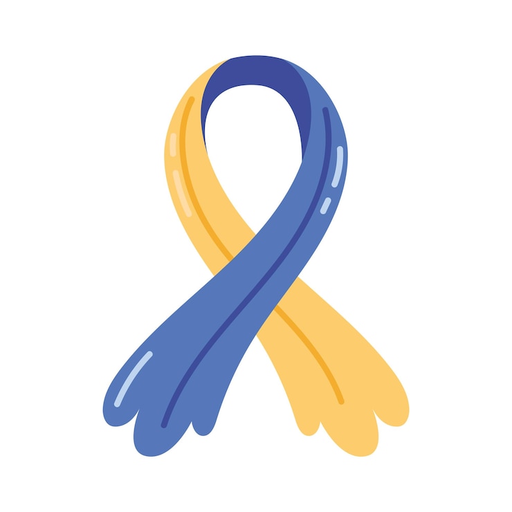 Free Vector down syndrome ribbon campaign