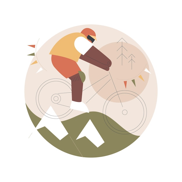 Free vector downhill concept illustration