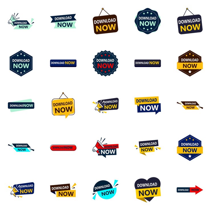 Free Vector download now collection 25 different designs