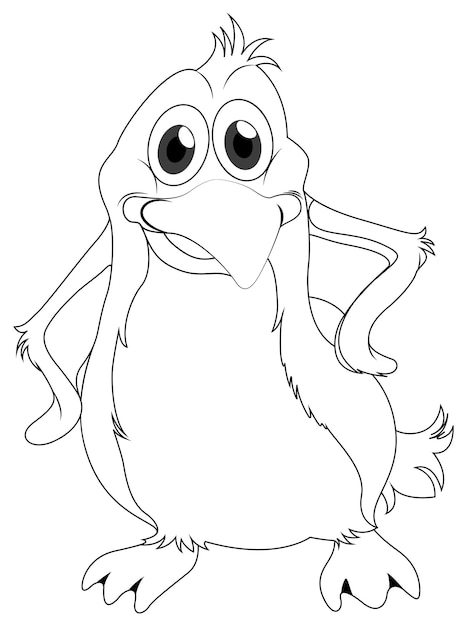 Бесплатное векторное изображение Рисование зверька для домашней птицы