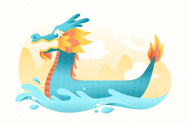 Dragon boat background