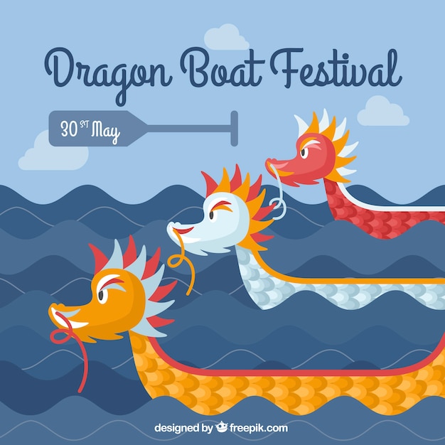 Dragon boat festival di sfondo