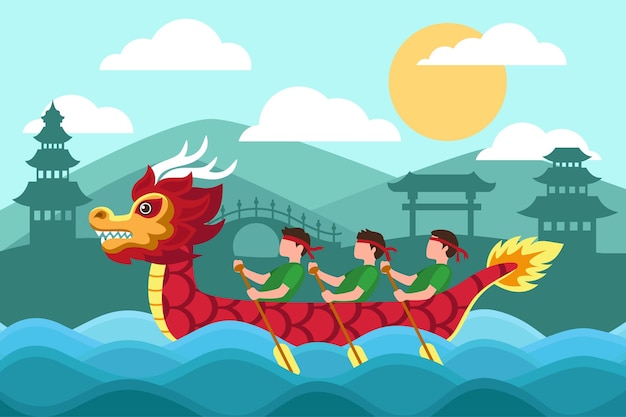 Dragon boat wallpaper