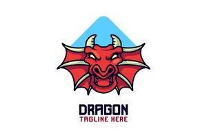 Dragon mascot logo