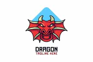 Free vector dragon mascot logo