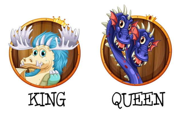 Dragons being king and queen