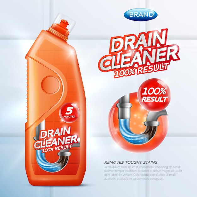 Drain cleaner poster