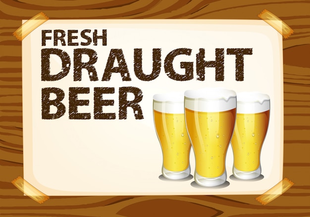 Free vector draught beer