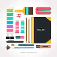 Free vector drawing and stationery items