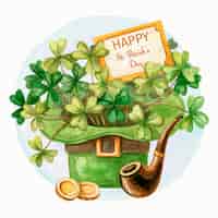Free vector drawing with st. patricks day theme