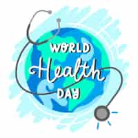 Free vector drawing of world health day theme