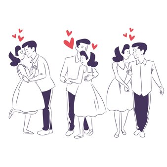 Couple Drawing Images - Free Download on Freepik