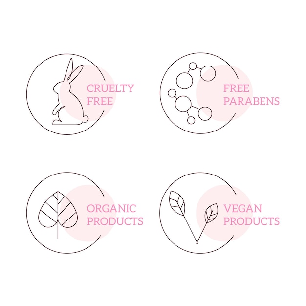 Drawn cruelty free badge pack