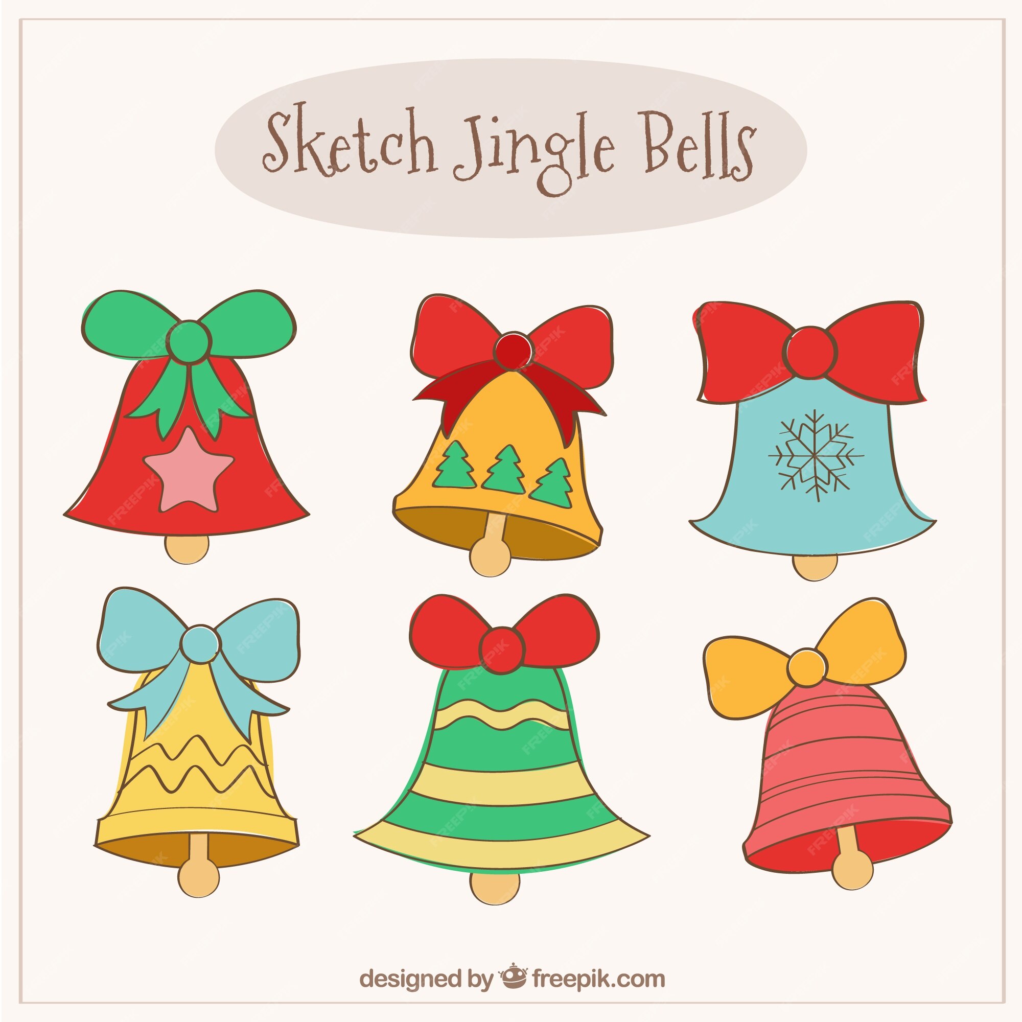 Free Vector  Jingle bells set