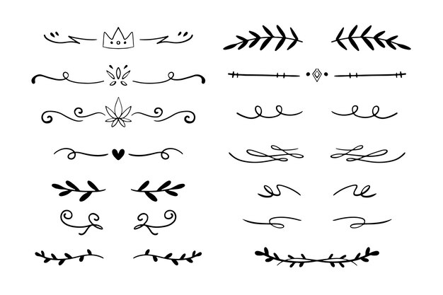 Drawn ornamental divider pack