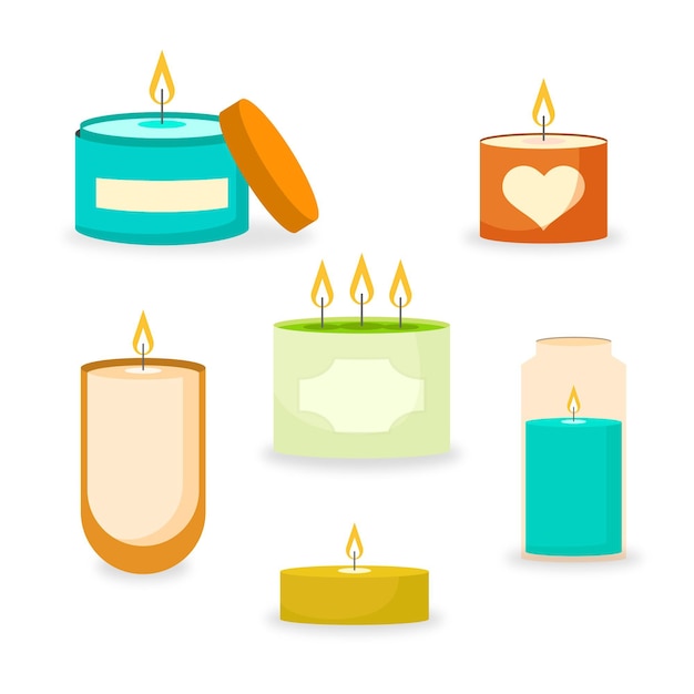 Drawn scented candle collection