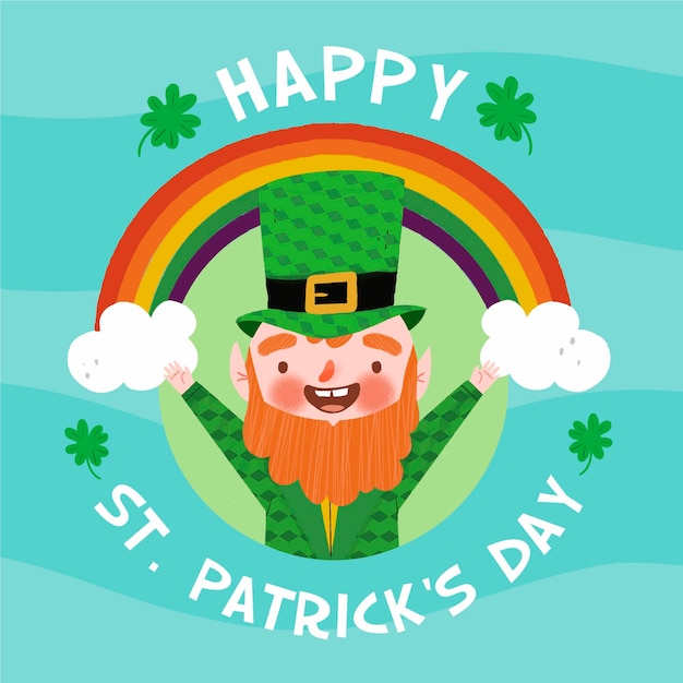 Free vector drawn st. patrick's day illustration