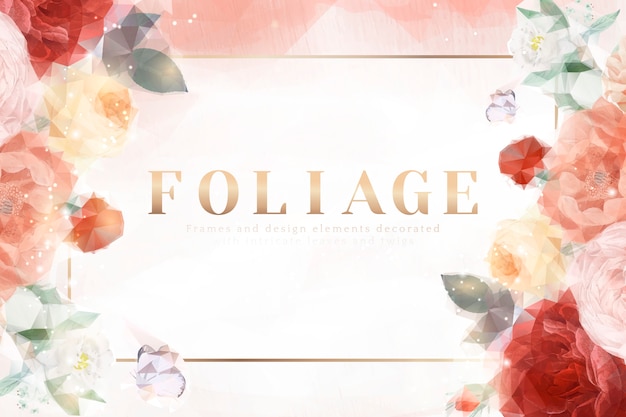 Free vector dreamy floral background