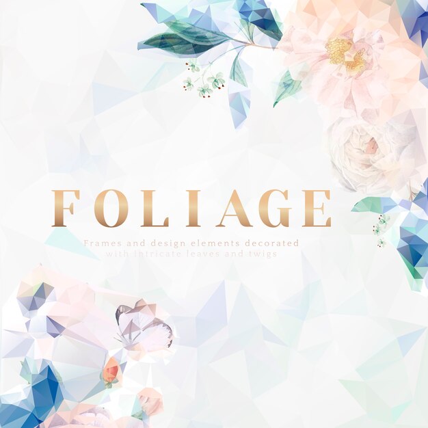 Dreamy floral background