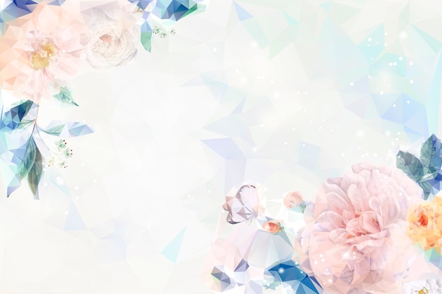 Free Vector dreamy floral background
