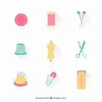 Free vector dressmaker icons