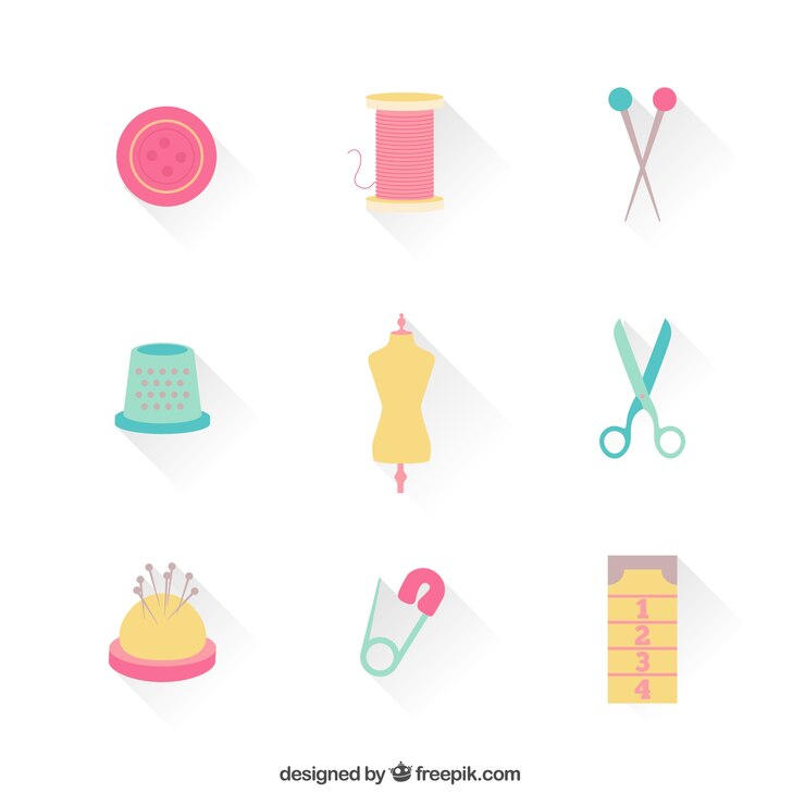 Free Vector dressmaker icons