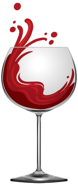 Drinking red wine concept vector