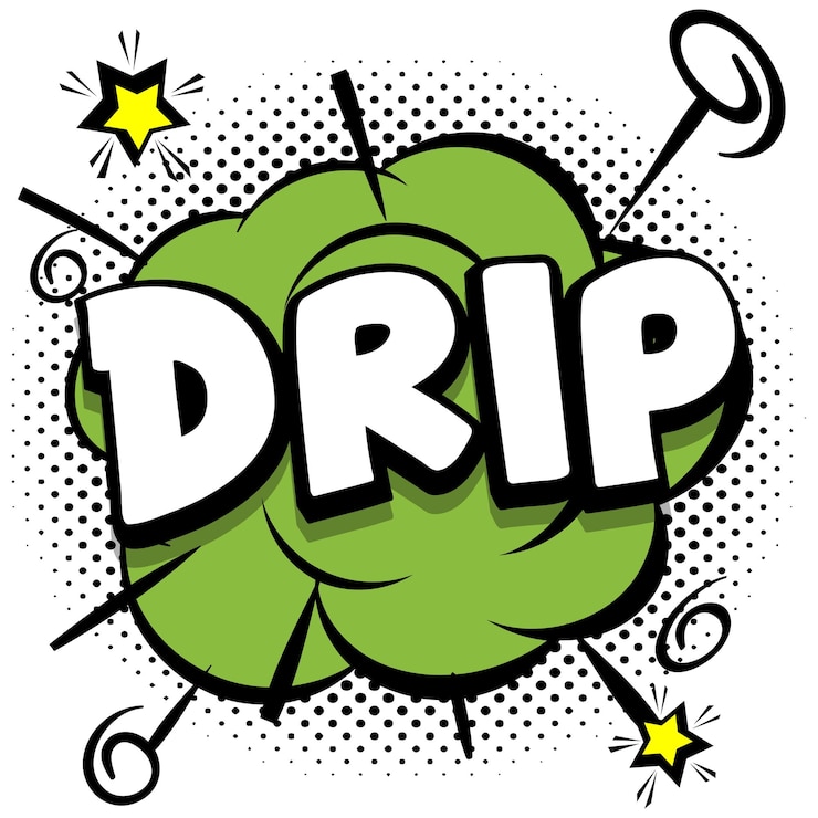 Free Vector drip comic bright template with speech bubbles on colorful frames