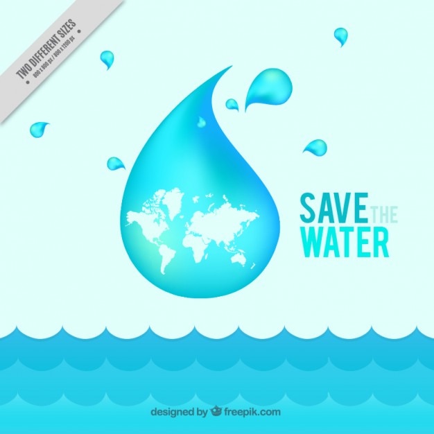 Free vector drop with the earth background