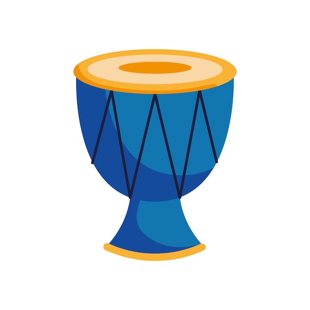Бесплатное векторное изображение Иллюстрация синего барабана