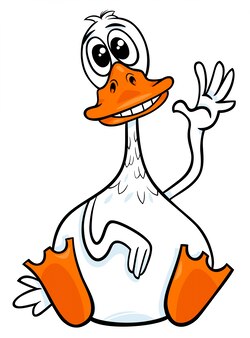アヒル動物キャラクター漫画イラスト プレミアムベクター アヒル動物キャラクター漫画イラスト プレミアムベクター